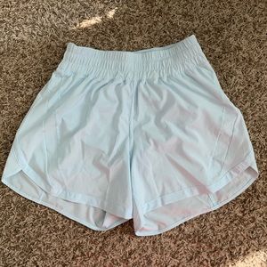 lululemon athletica Light Blue Athletic Shorts